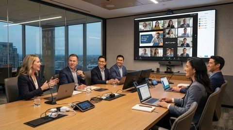 Enterprise video conferencing setup: Explore Modern Meeting Room Design